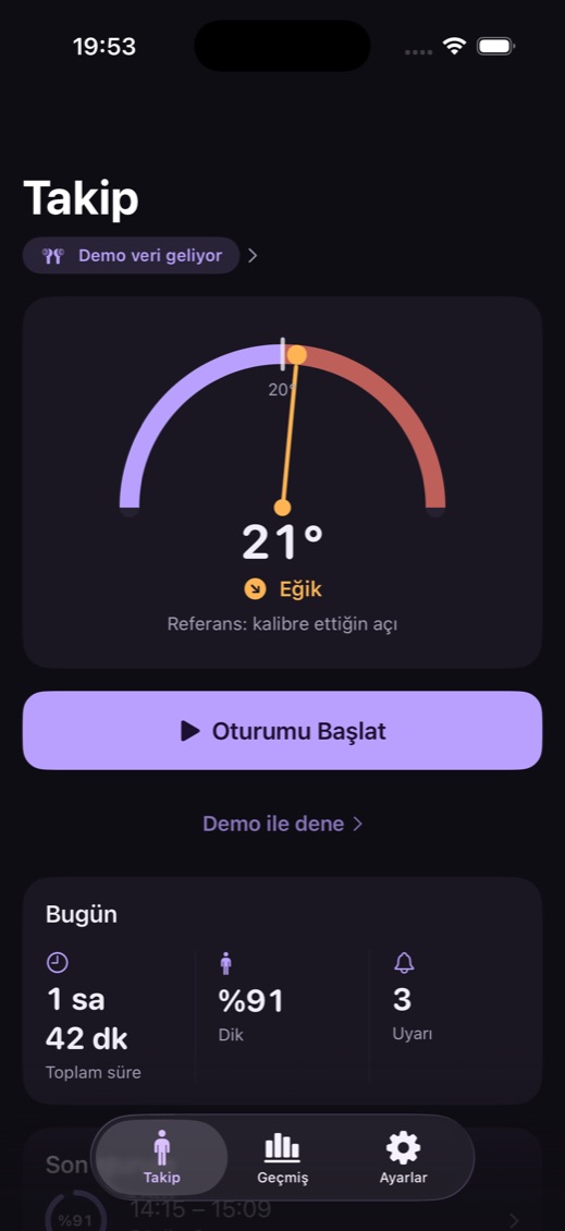 Takip ekranı